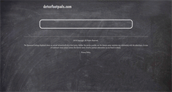Desktop Screenshot of detoxfootpads.com